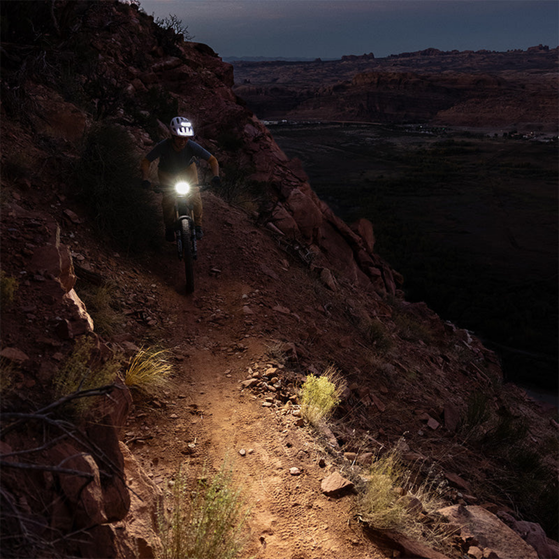 Outbound Lighting Portal Downhill Package being used on trail 