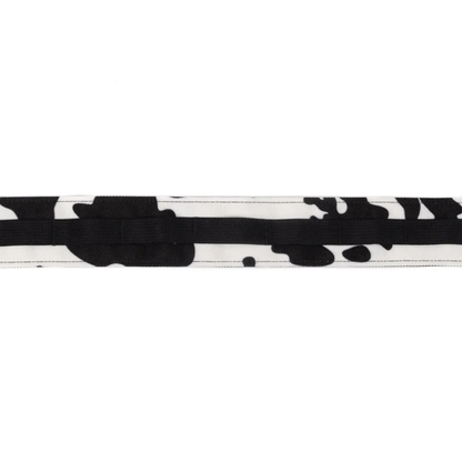 Outer Shell camera strap cow close up