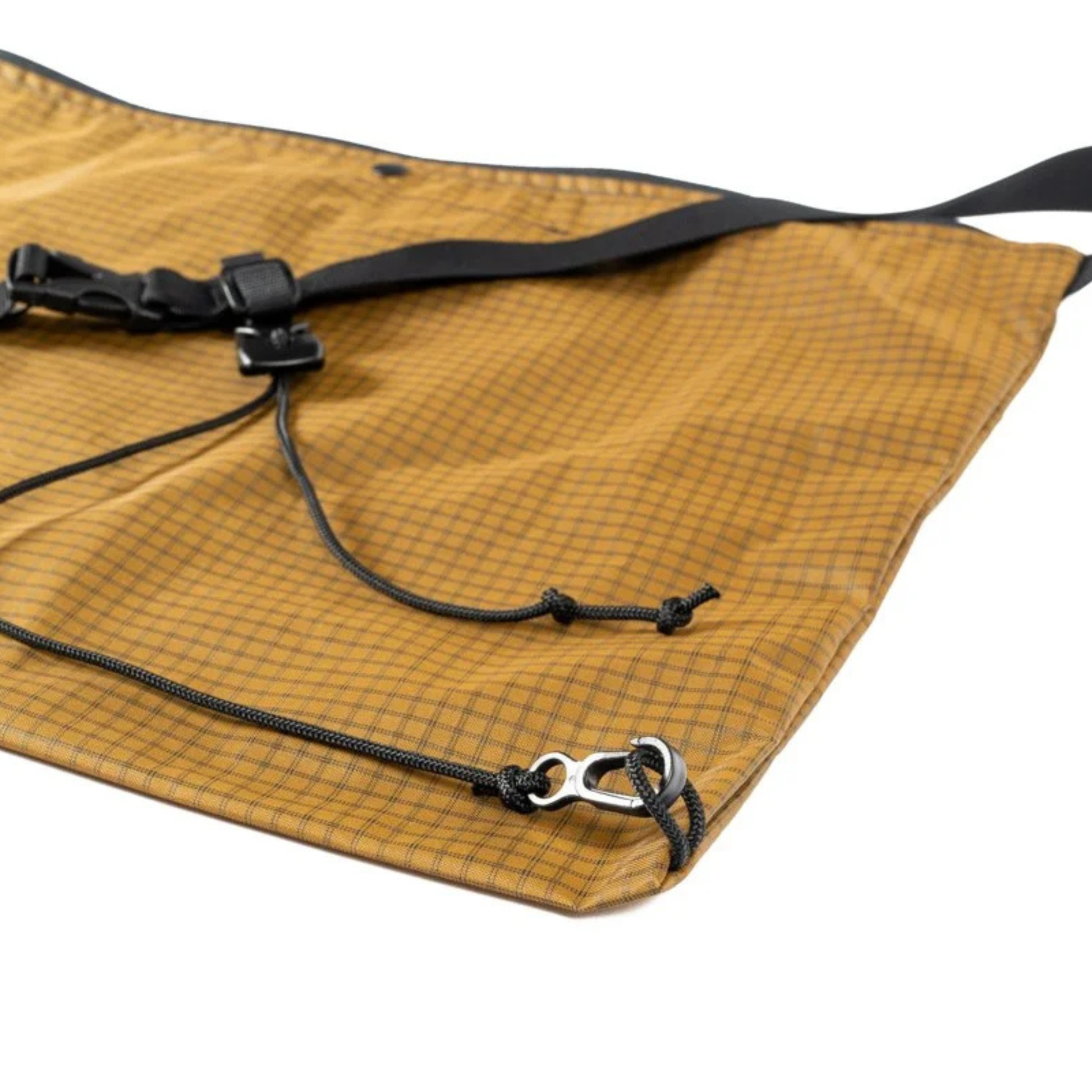 Outer Shell musette bag hanging cords detail view