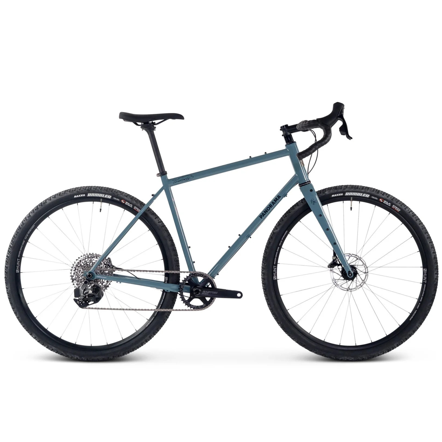 Panorama Anticosti GRX 610 gravel bike with carbon fork driving side view