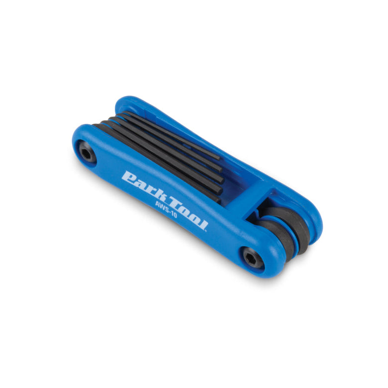 Park Tool AWS-10 fold up hex wrench set folded with the smaller hex size up