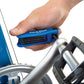 Park Tool AWS-10 fold up hex wrench set removing a bicycle pedal