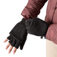 Patagonia Better Sweater convertible fleece gloves made from recycled polyester sweater-knit fabric with fold-back mitten covers and button closures.