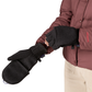 Patagonia Better Sweater convertible fleece gloves made from recycled polyester sweater-knit fabric with fold-back mitten covers and button closures.
