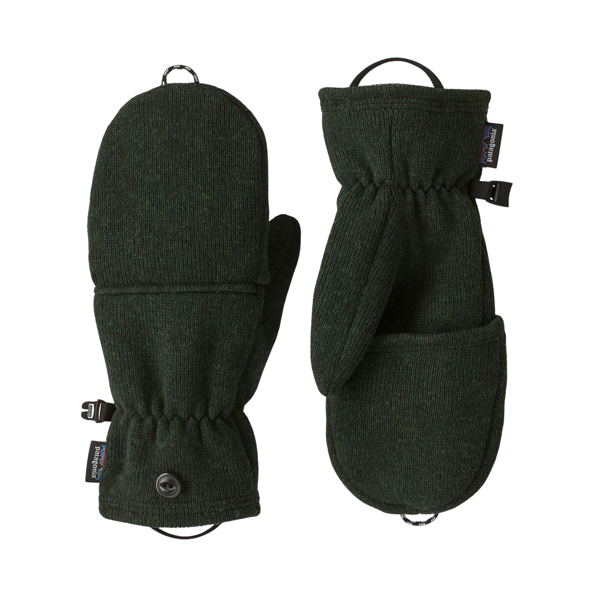 Patagonia Better Sweater Fleece Convertible Gloves/Mittens in Old Growth Green
