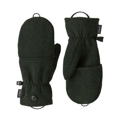 Patagonia Better Sweater Fleece Convertible Gloves/Mittens in Old Growth Green