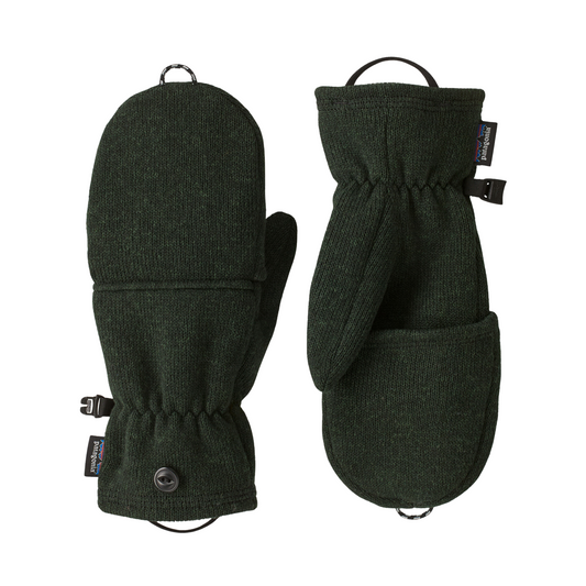 Patagonia Better Sweater Fleece Convertible Gloves/Mittens in Old Growth Green