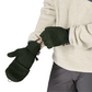 Patagonia Better Sweater Fleece Convertible Gloves/Mittens in Old Growth Green showing mitten detail