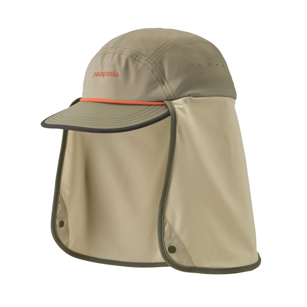 Patagonia Caped Merganzer Hat River Rock Green close up view