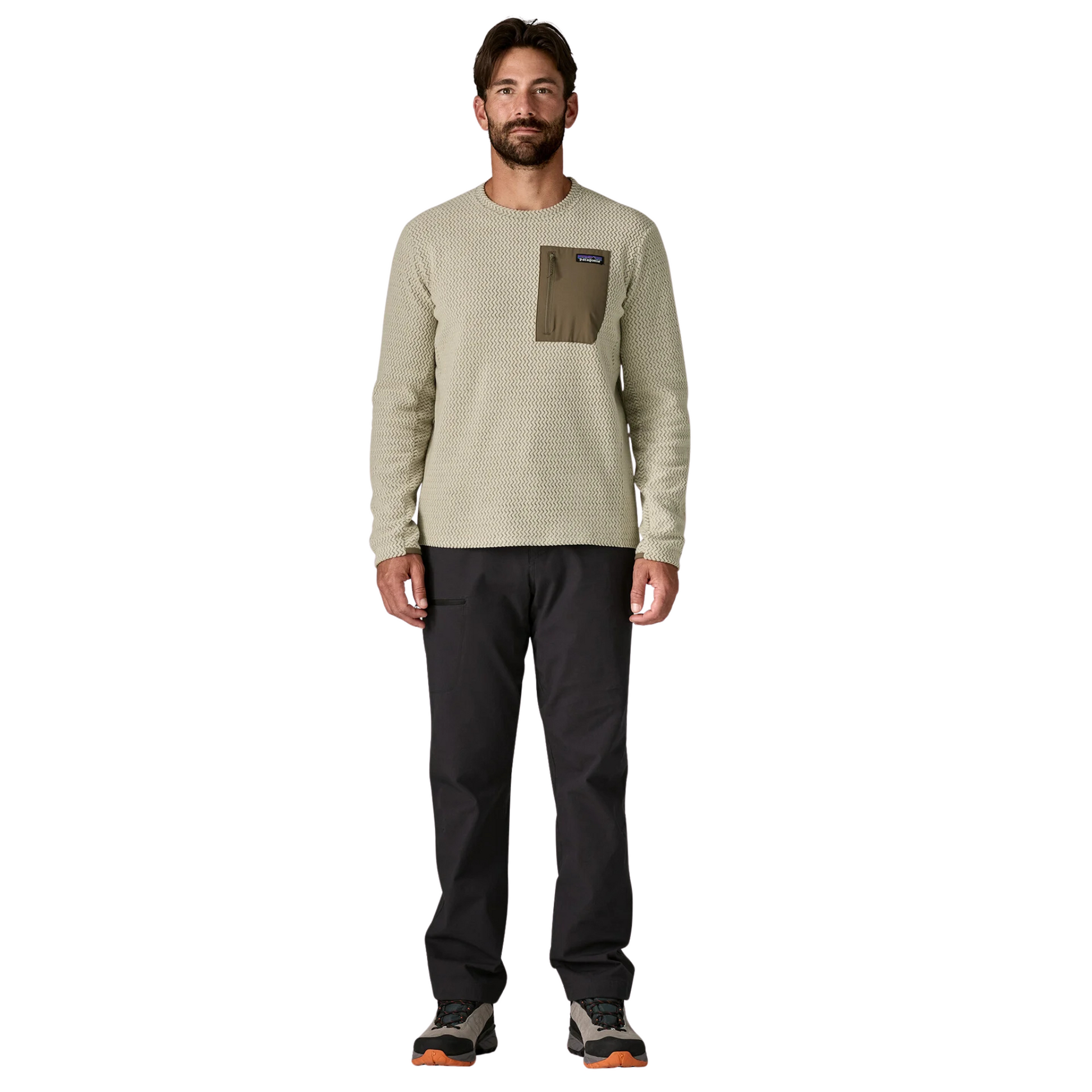 Patagonia R1 Air Fleece Midlayer Crewneck, full body