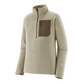 Patagonia R1 Air Fleece Midlayer Zip‑Neck in Pelican colour