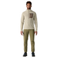 Model wearing Patagonia R1 Air Fleece Midlayer Zip‑Neck in Pelican colour