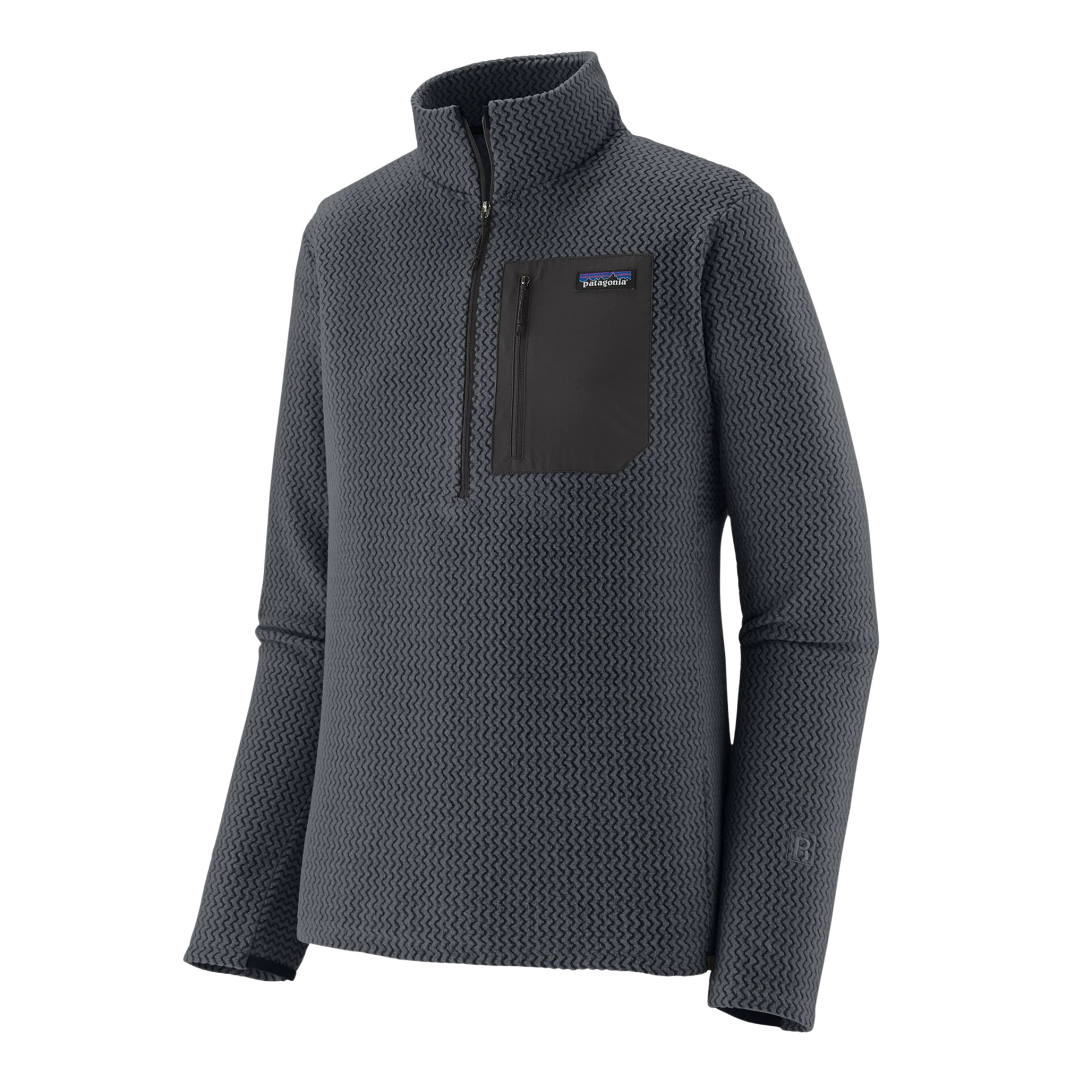 Patagonia R1 Air Fleece Midlayer Zip‑Neck in molder blue colour