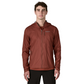 Patagonia Men’s Trail Craft Mountain Bike Jacket in Dried Vanilla front detail of the jacket