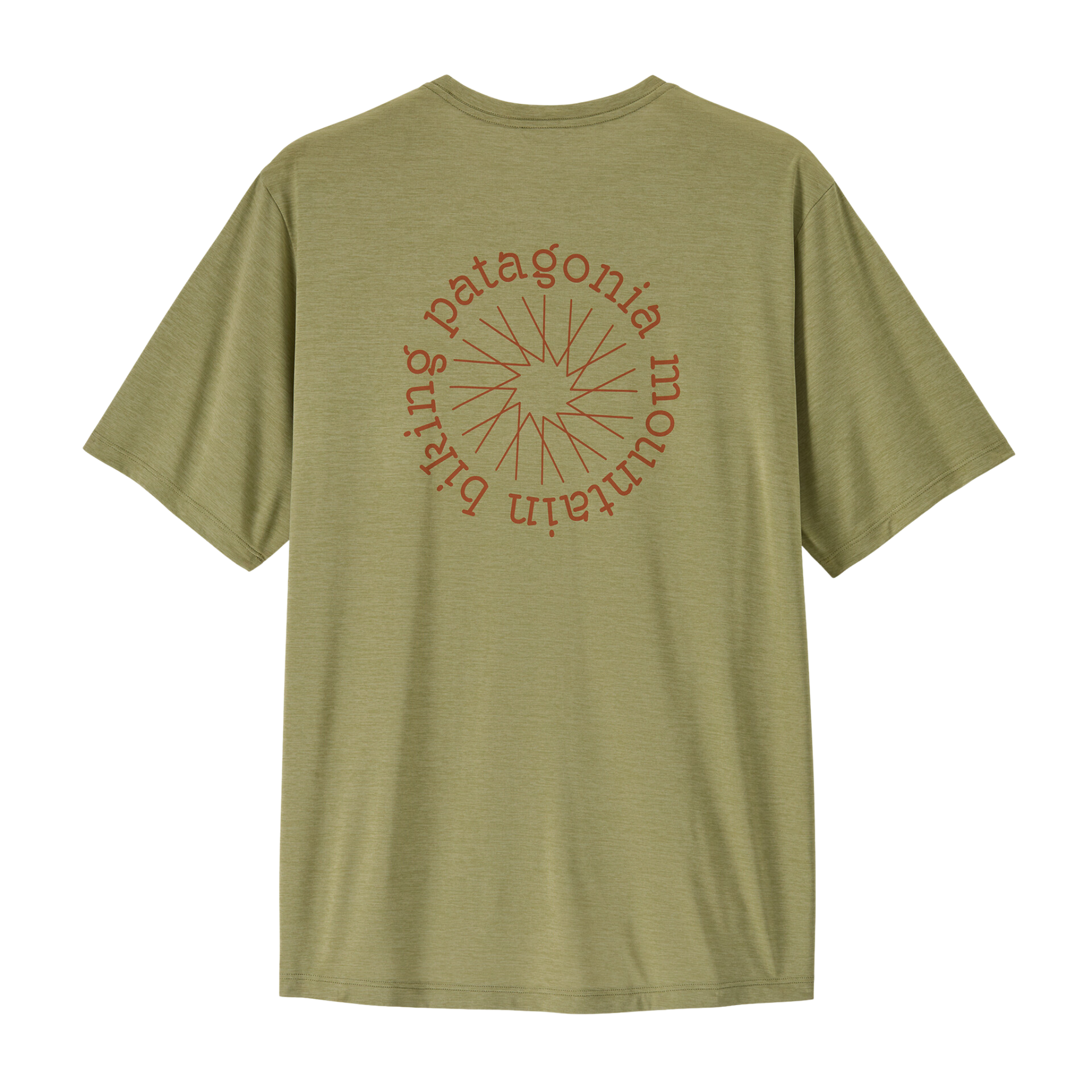 Patagonia Men’s Capilene Cool Daily Shirt Spoke Stencil back view