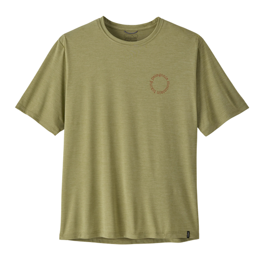 Patagonia Men’s Capilene Cool Daily Shirt Spoke Stencil front view