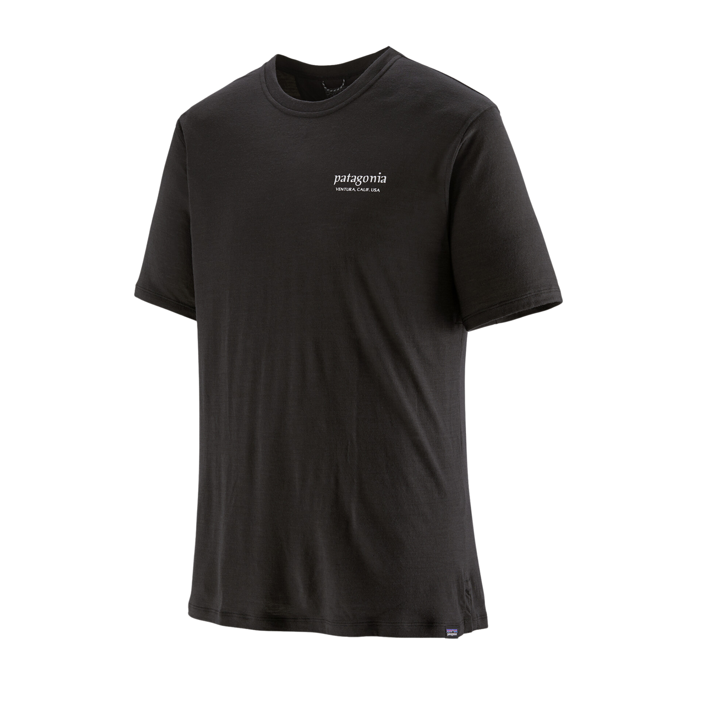 Patagonia Men’s Capilene Cool Merino Blend Graphic Shirt front close up view