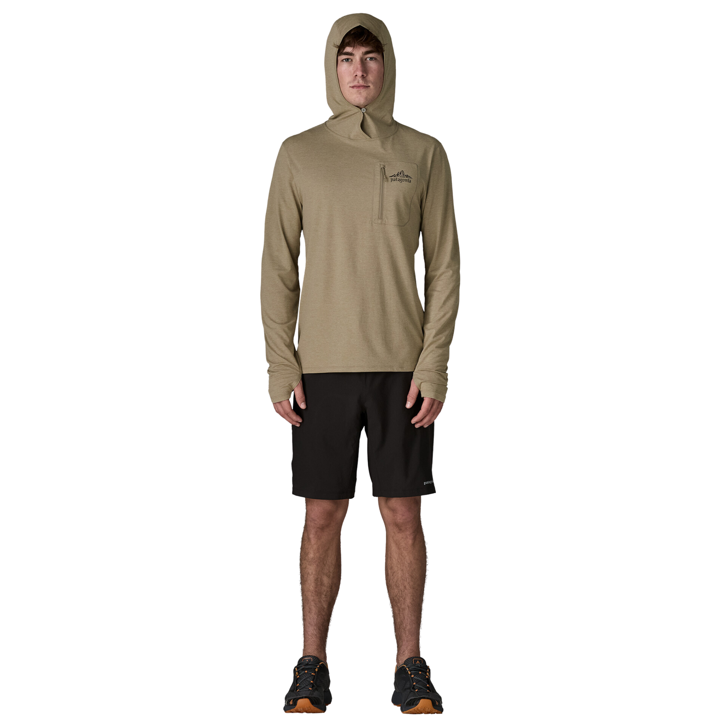 Patagonia Men’s Capilene Cool Sun Hoody in use general view
