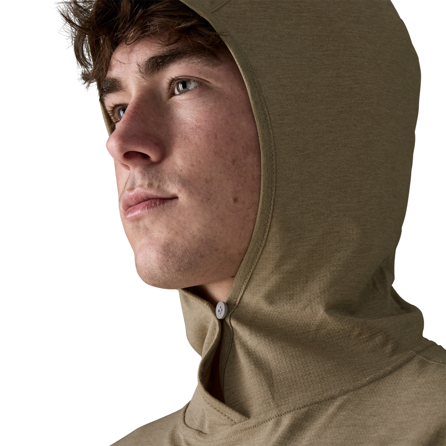 Patagonia Men’s Capilene Cool Sun Hoody fit close up detail
