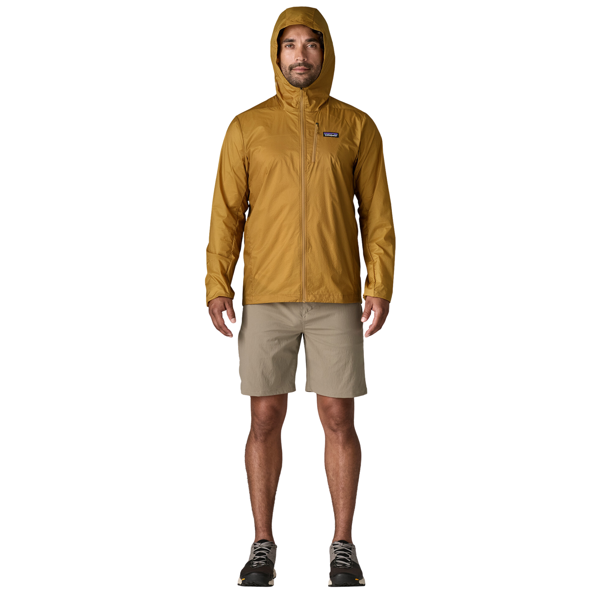 Patagonia Men’s Houdini Windbreaker Jacket in use front view