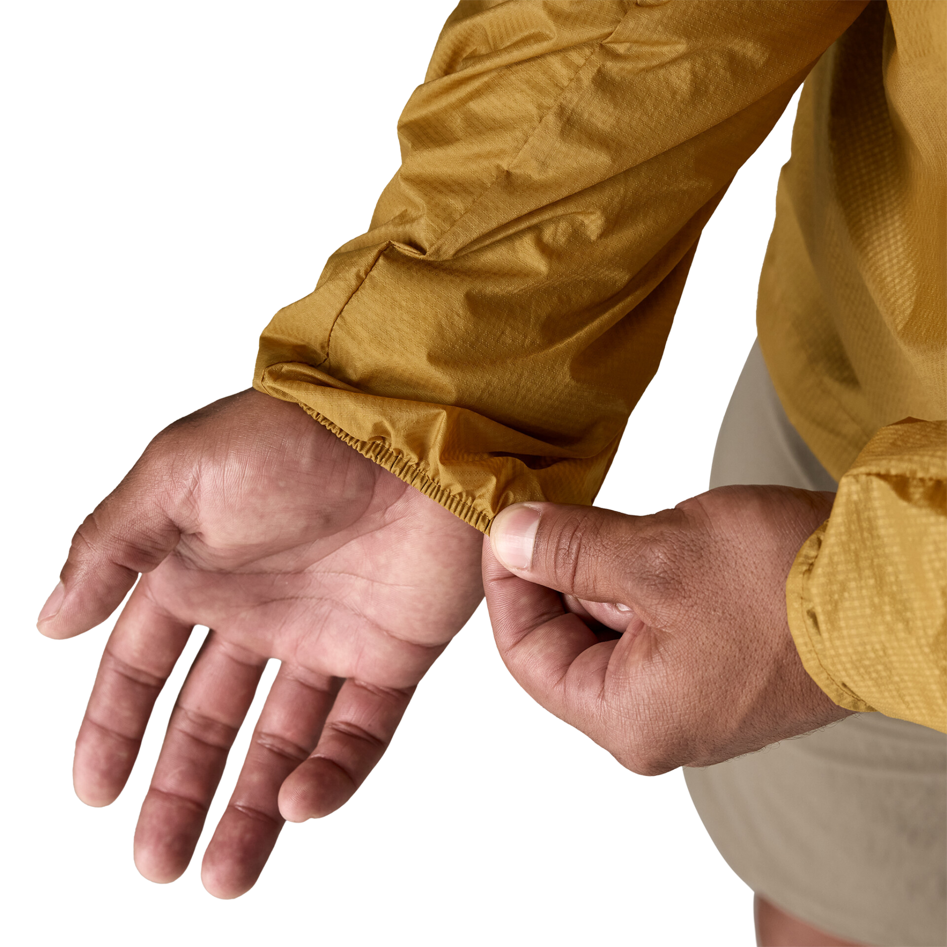 Patagonia Men’s Houdini Windbreaker Jacket sleeve close up view