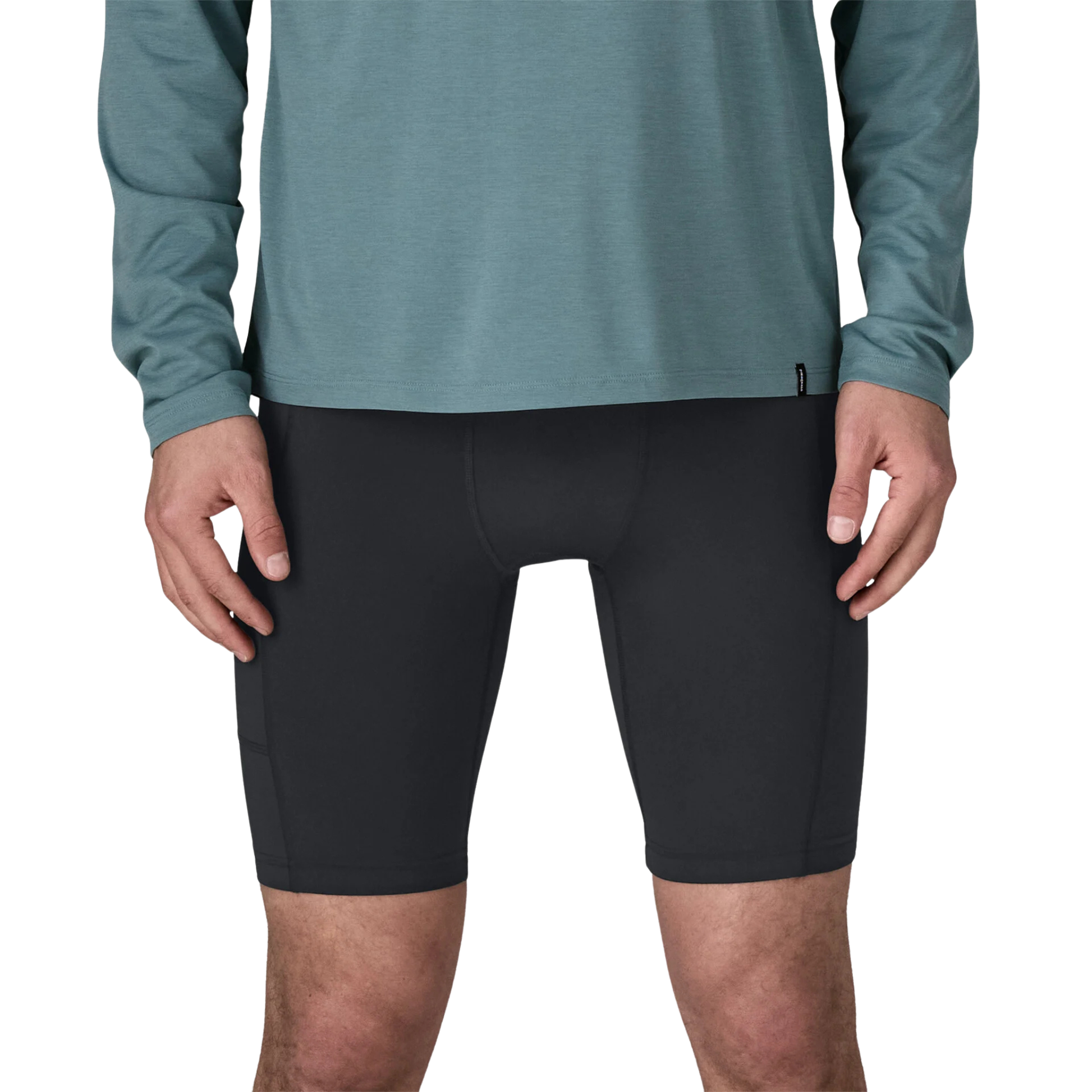 Patagonia Men’s Nether Mountain Bike Shorts Black in use front view