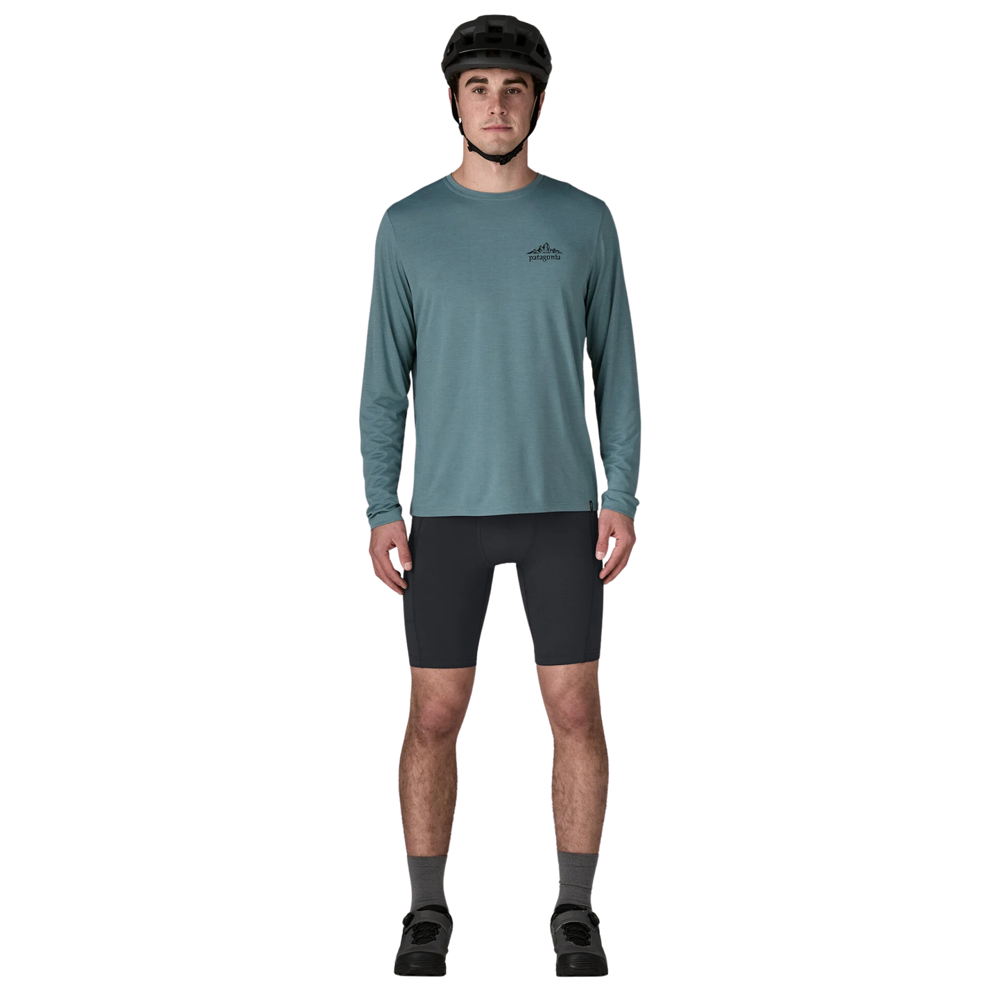 Patagonia Men’s Nether Mountain Bike Shorts Black in use front general view