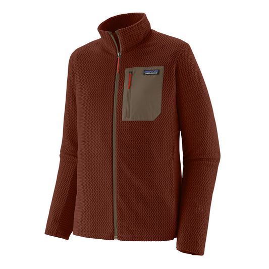 Patagonia R1 Air Fleece Midlayer Jacket in dried vanilla colour