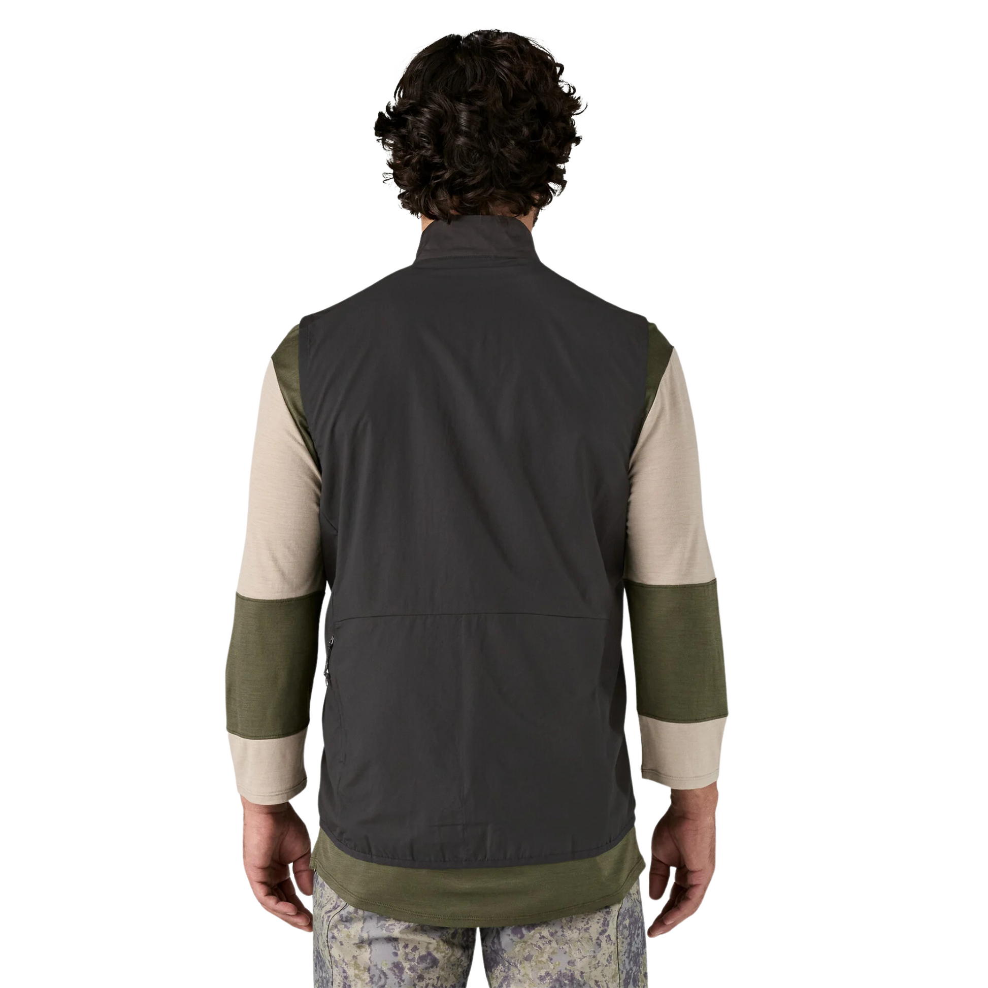 Patagonia Men's Trail Craft Vest in black, back view