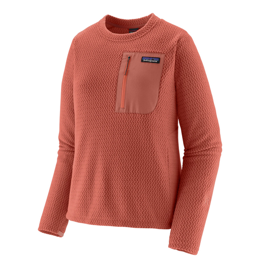 Patagonia Women’s R1 Air Fleece Midlayer Crew in Potters Red Colour