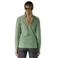 Patagonia Women’s R1 Air Fleece Midlayer Zip‑Neck in Elmwood Green, back