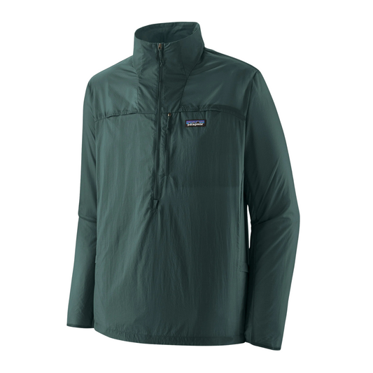 Patagonia Men’s Houdini Stash Half‑Zip Pullover in Cascade Green colour