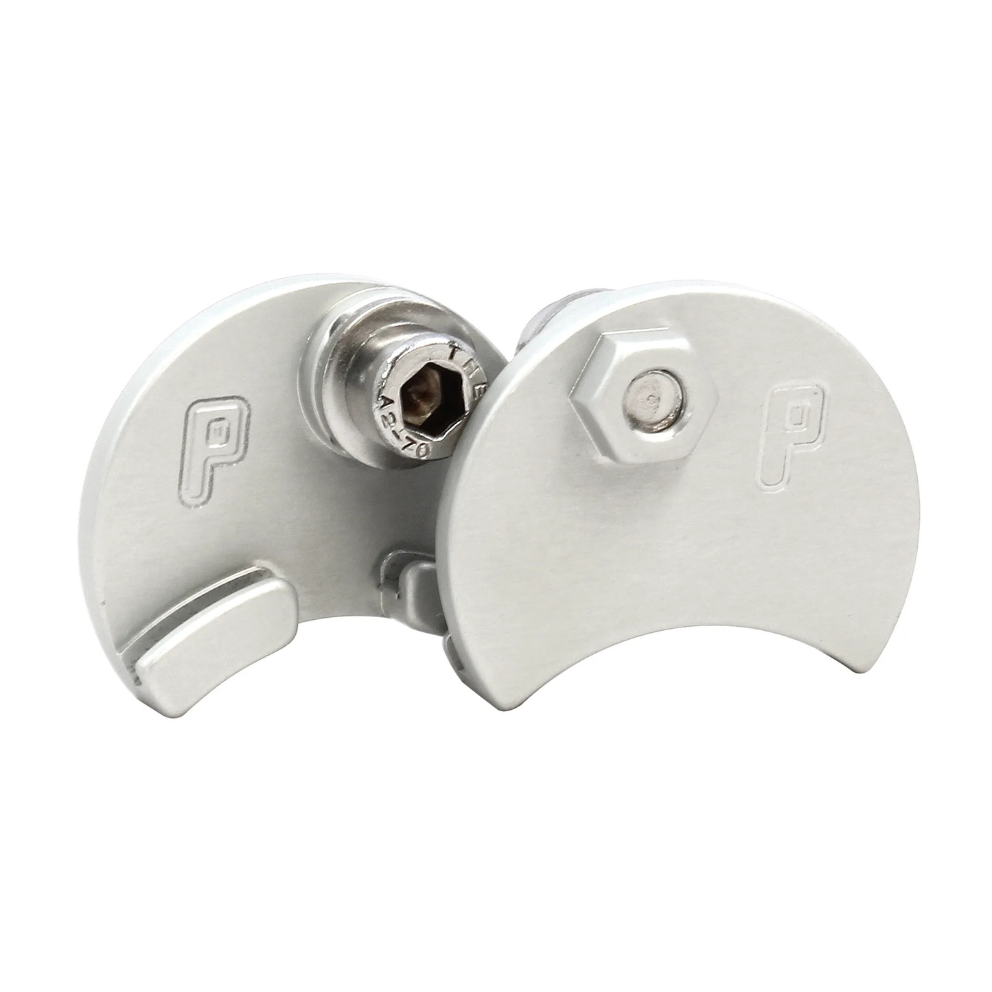 Paul Components Moon Unit cable hanger silver closeup view