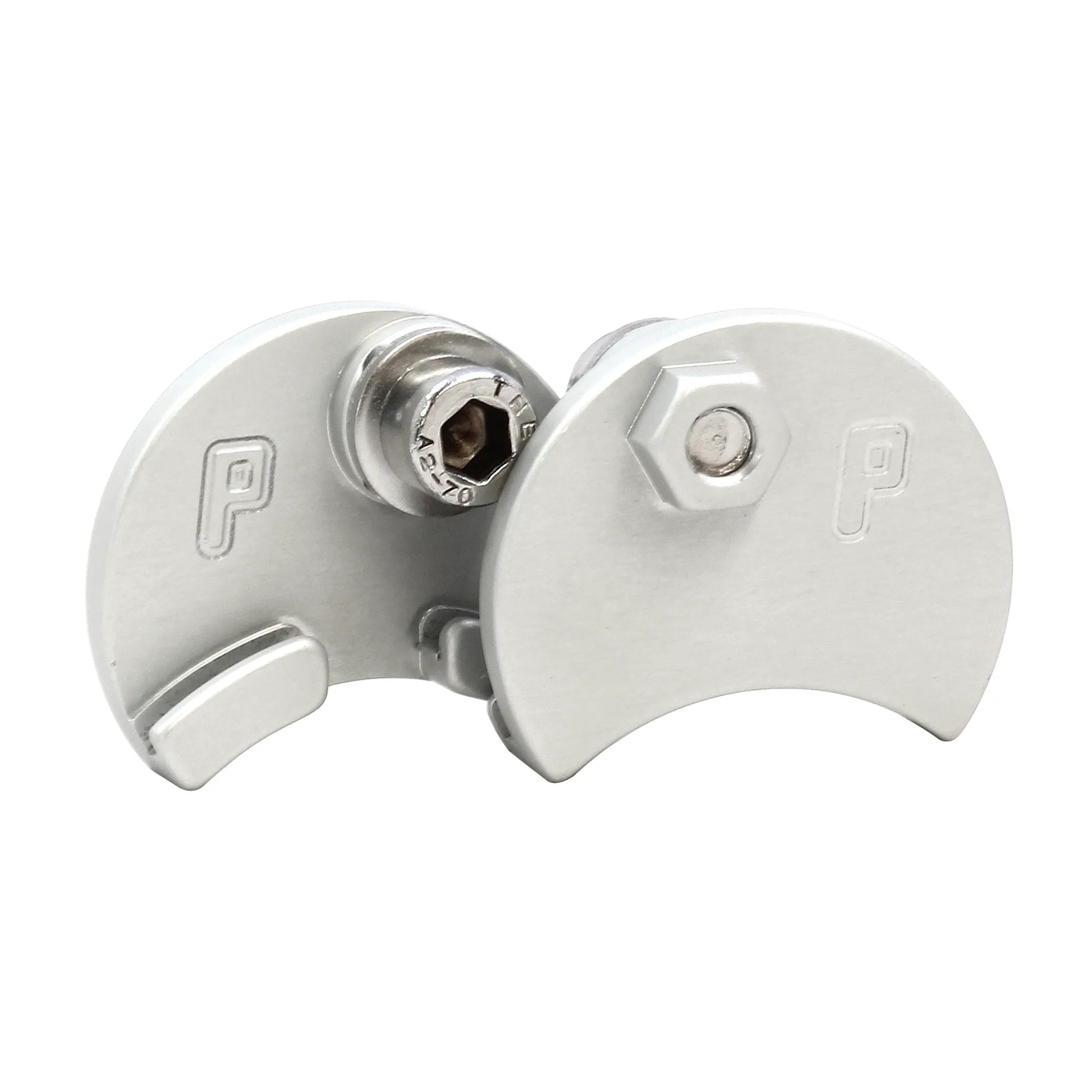 Paul Components Moon Unit cable hanger silver closeup view