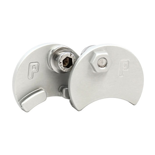 Paul Components Moon Unit cable hanger silver closeup view