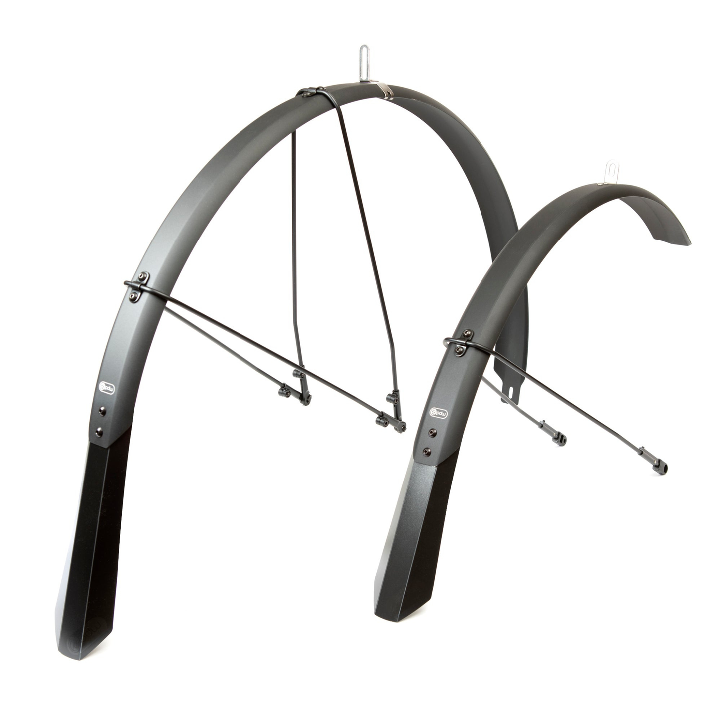 PDW Full Metal aluminum bicycle fenders on white background