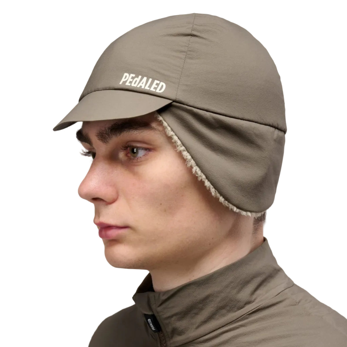 PEdALED Element Alpha insulated cycling cap with Polartec Alpha insulation, extended ear coverage and a low-profile design for wearing beneath a helmet.