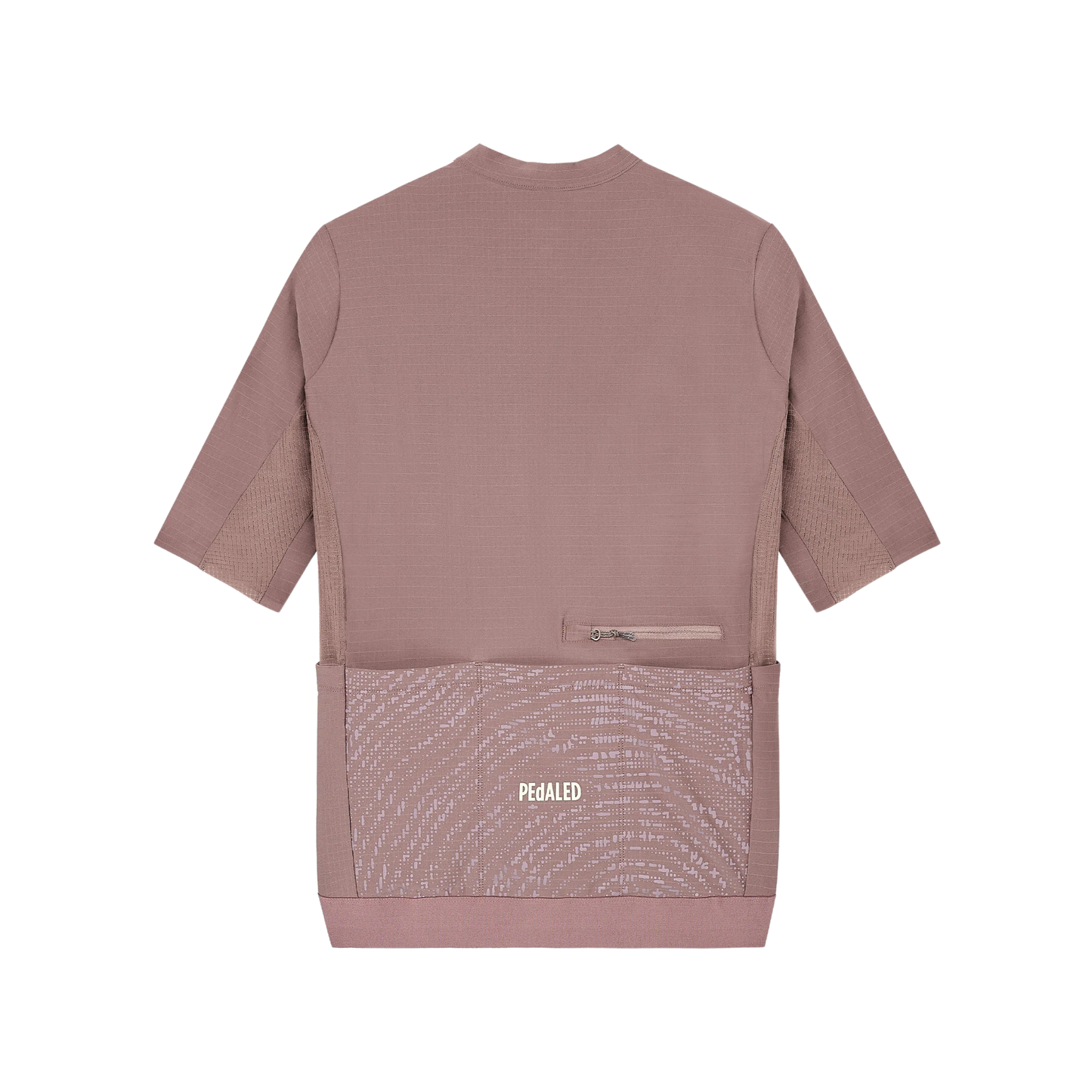 PEdALED Odyssey Jersey in Dark Purple lying flat back view