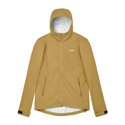 PEdALED Odyssey men's and women's waterproof cycling shell jacket featuring 2.5-layer laminated fabric, sealed seams, helmet-compatible hood and relaxed fit.