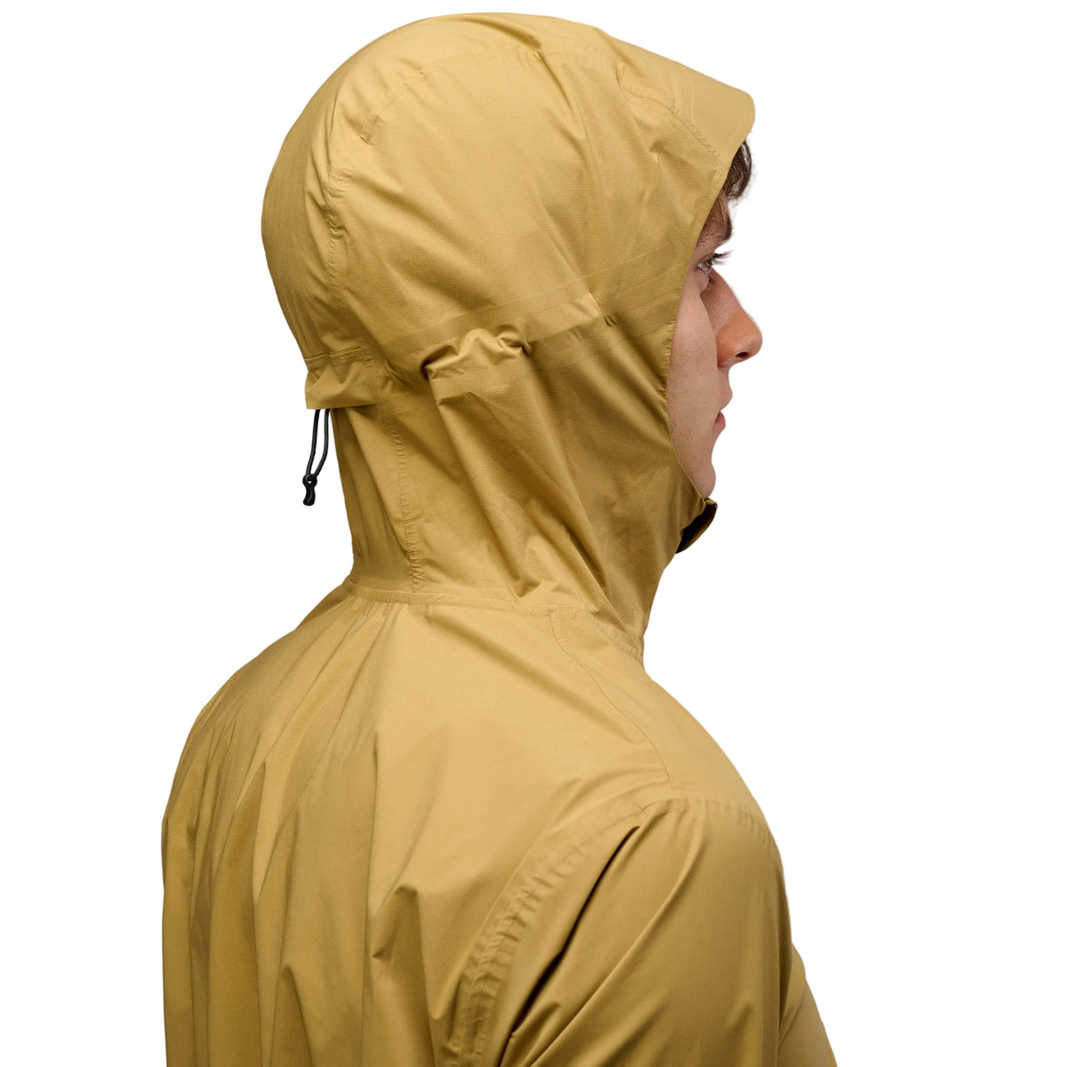 PEdALED Odyssey men's and women's waterproof cycling shell jacket featuring 2.5-layer laminated fabric, sealed seams, helmet-compatible hood and relaxed fit.