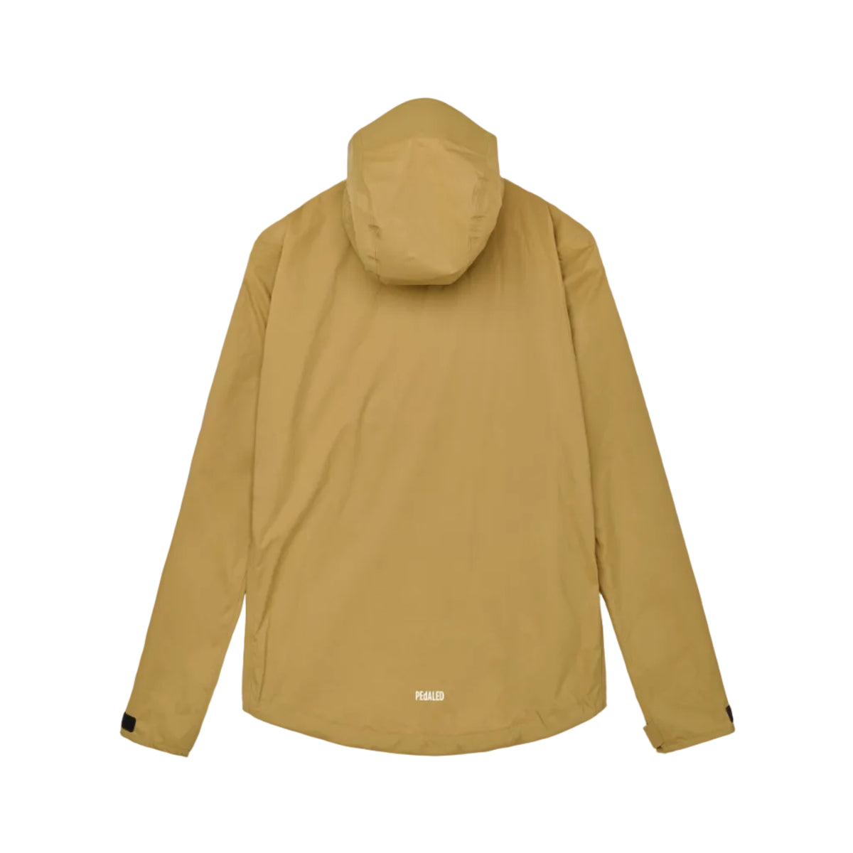 PEdALED Odyssey men's and women's waterproof cycling shell jacket featuring 2.5-layer laminated fabric, sealed seams, helmet-compatible hood and relaxed fit.