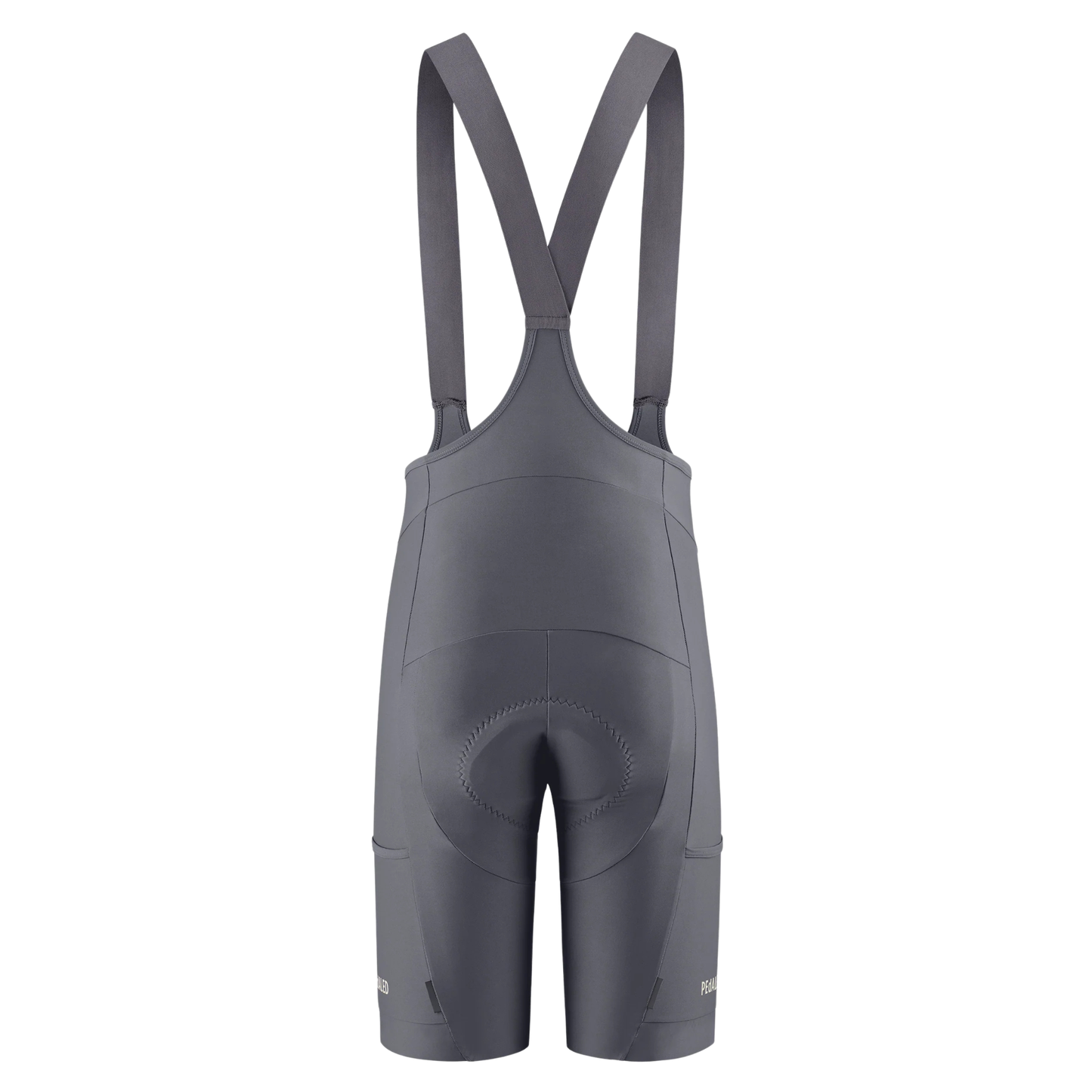 PEdALED Odyssey Training Bib Shorts Grey back view