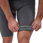 PEdALED Odyssey Training Bib Shorts Grey left leg close up view