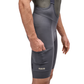 PEdALED Odyssey Training Bib Shorts Grey in use right pocket close up view