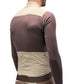 PEdALED Odyssey Windblock Merino long-sleeve men's cycling jersey with wind-blocking chest panels, seven storage pockets and reflective rear details.