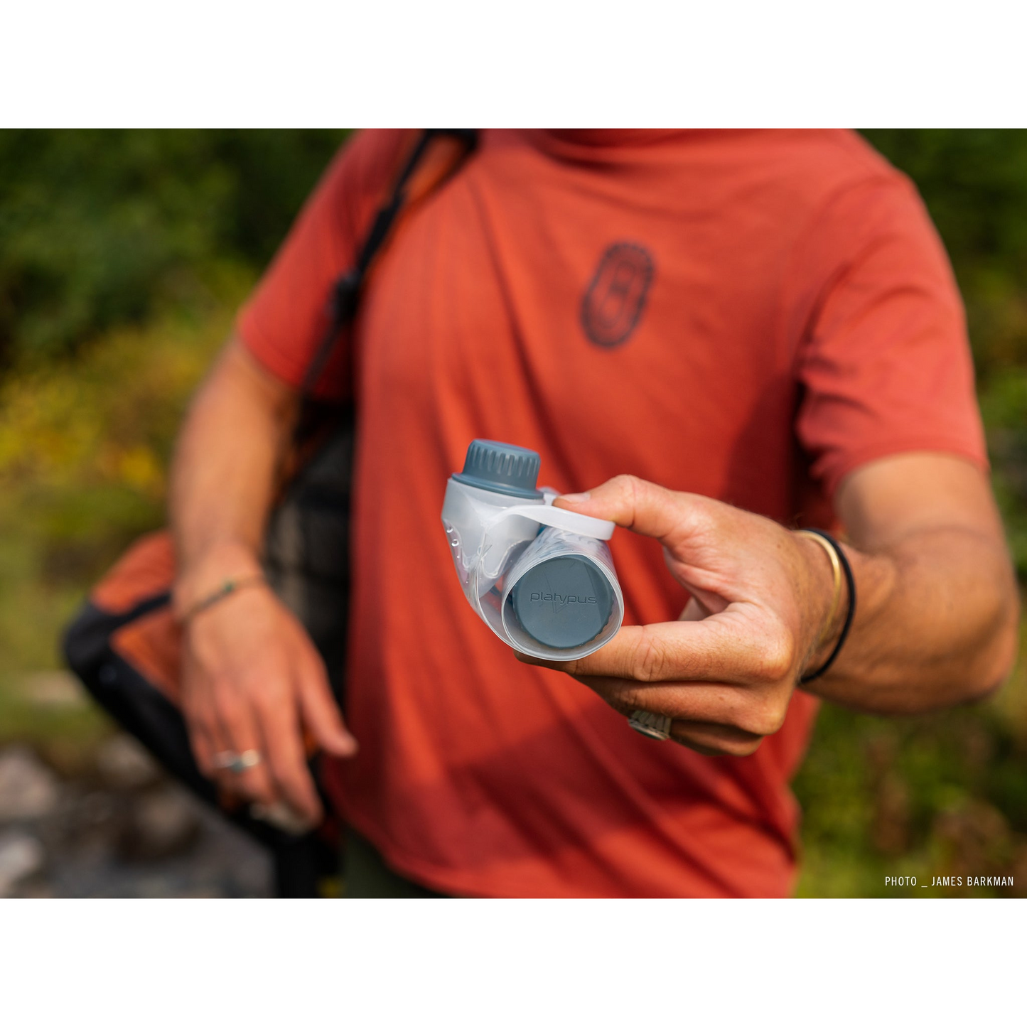 Rolled up Platypus QuickDraw 1L Filter System