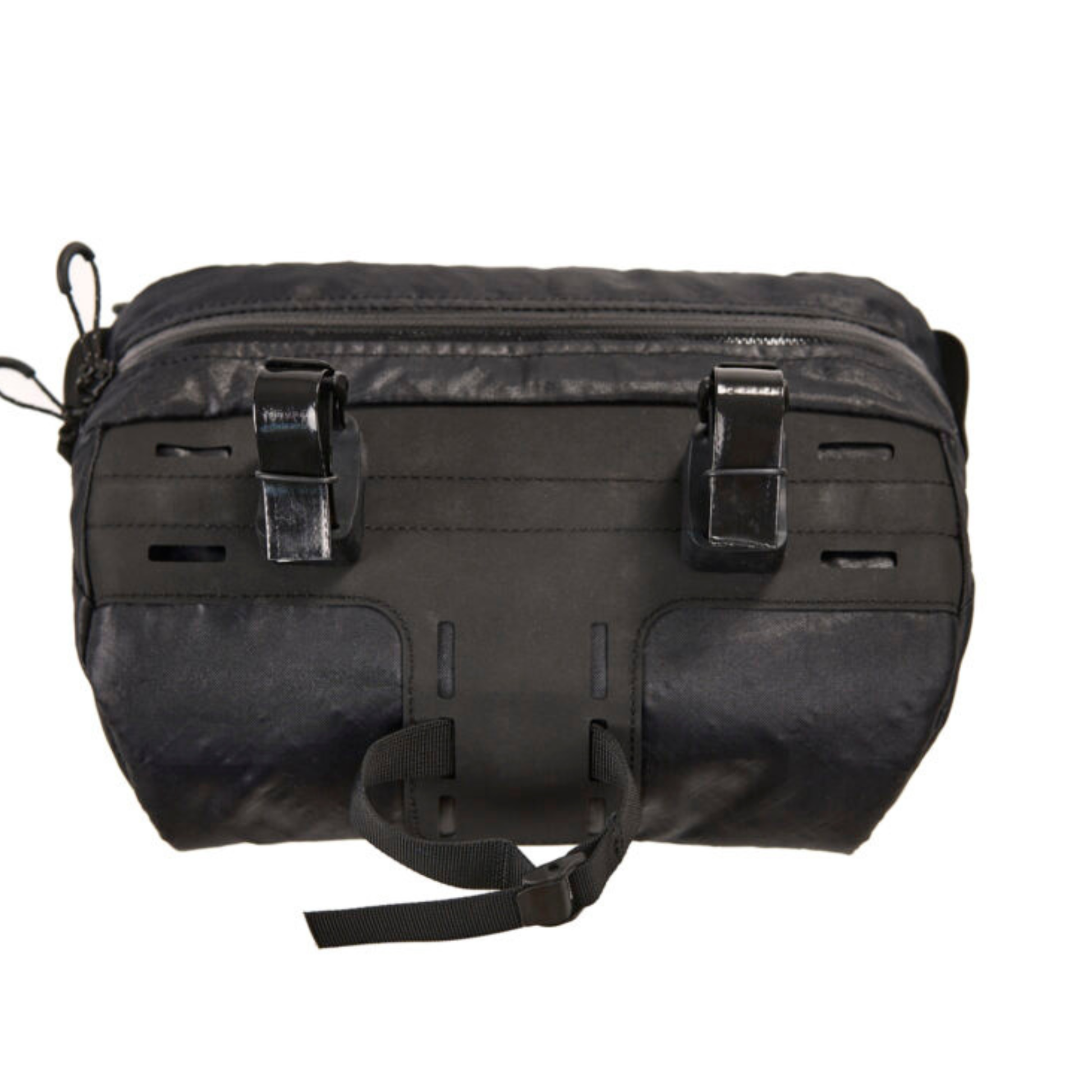 Revelate Designs Campamocha handlebar bag all pockets closed top view 
