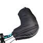 Revelate Designs Expedition Pogies insulated handlebar left pogie installed on a bike handlebar