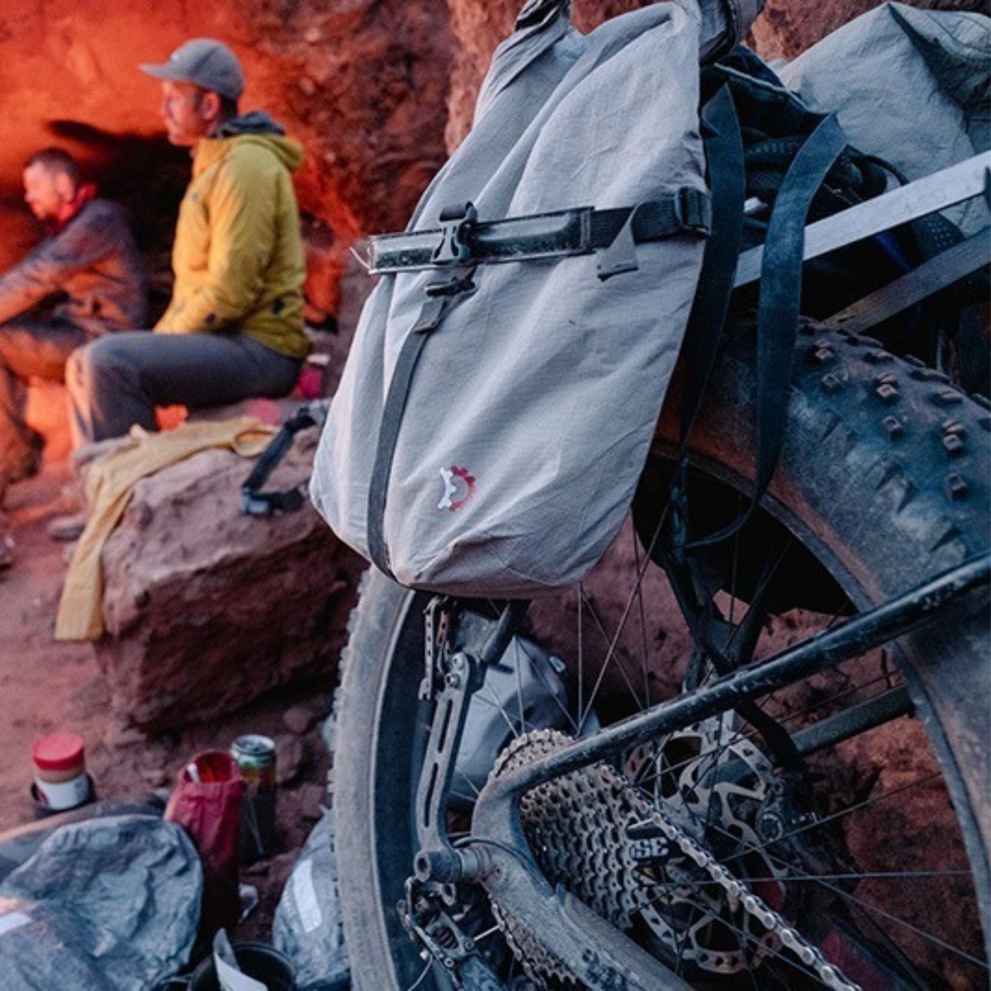 Revelate Designs Nano Panniers 2026 version mounted on a bike rear rack 