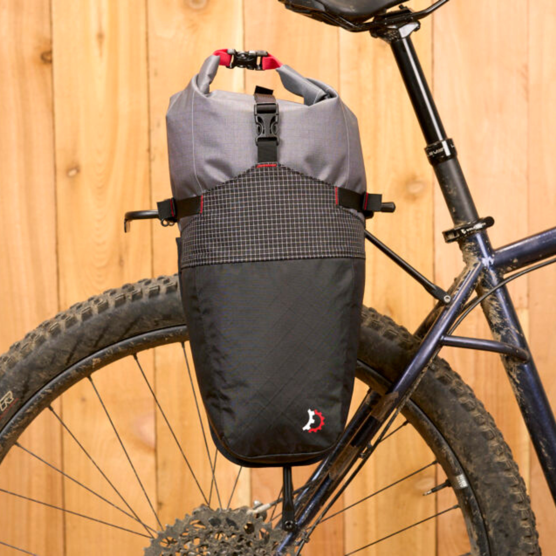 Revelate Designs Portage Panniers installed on a bike rear rack